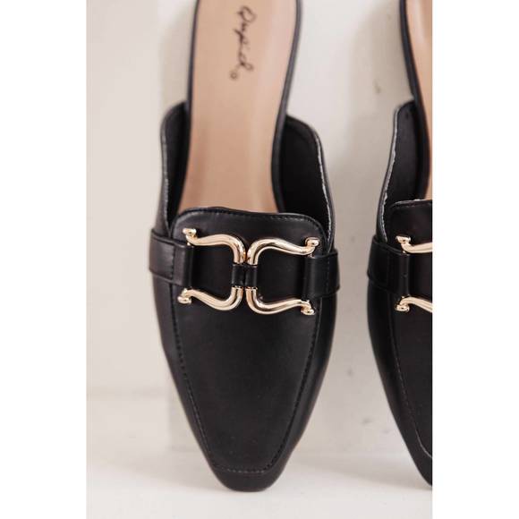 NEW QUPID ella fae slides in black - Picture 4 of 6